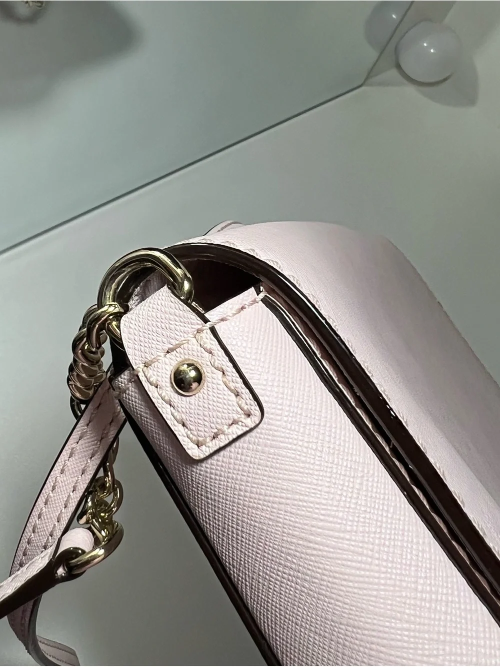 Kate Spade Charlotte Street Alek Flap Crossbody Blush Pink Leather